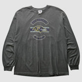 Baltimore Ravens NFL 2010s Long Sleeve T-Shirt - Dark Heather Gray T-shirts