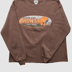 Cleveland Browns 2001 Pullover Sweatshirt - Brown Pullover