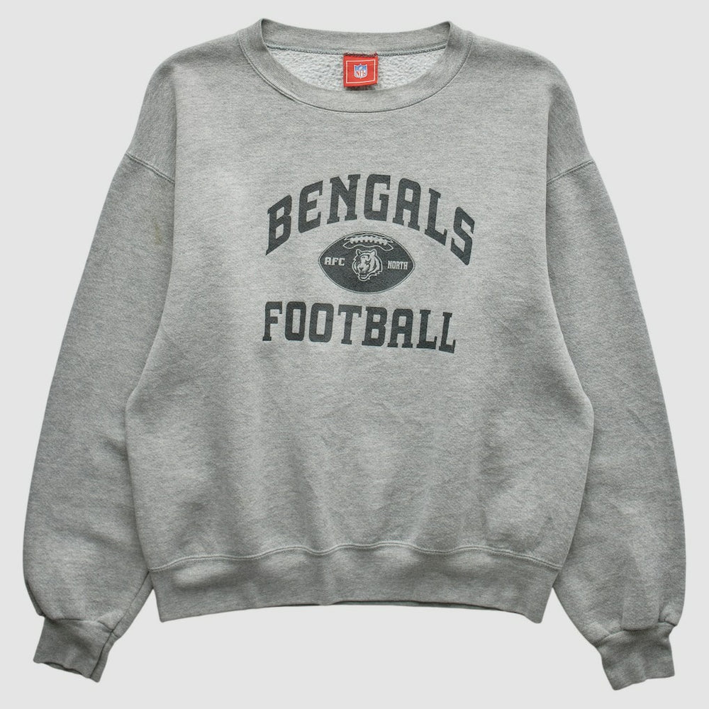 Cincinnati Bengals NFL 2000s Pullover Sweatshirt - Heather Gray Pullover
