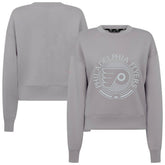 Philadelphia Flyers Levelwear Women's Slate & Snow Sponge Tri-Blend Sweatshirt - Gray | US 203561086