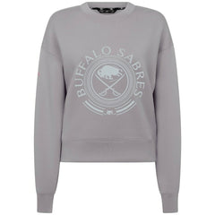 Buffalo Sabres Levelwear Women's Slate & Snow Sponge Tri-Blend Sweatshirt - Gray | US 203561121