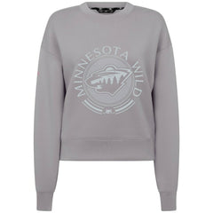 Minnesota Wild Levelwear Women's Slate & Snow Sponge Tri-Blend Sweatshirt - Gray | US 203561128