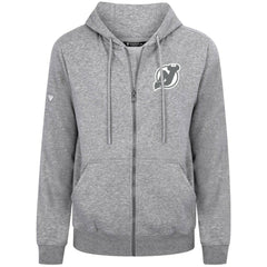 New Jersey Devils Levelwear Podium Chenille Logo Full-Zip Hoodie - Gray | US 203561139