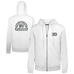Philadelphia Flyers Levelwear Podium Chenille Logo Full-Zip Hoodie - White | US 203561141