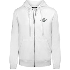 Minnesota Wild Levelwear Podium Chenille Logo Full-Zip Hoodie - White | US 203561146