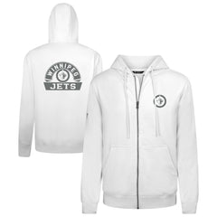 Winnipeg Jets Levelwear Podium Chenille Logo Full-Zip Hoodie - White | US 203561150