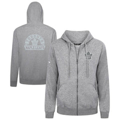 Toronto Maple Leafs Levelwear Podium Chenille Logo Full-Zip Hoodie - Gray | US 203561162
