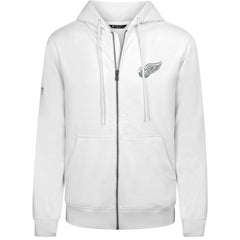 Detroit Red Wings Levelwear Podium Chenille Logo Full-Zip Hoodie - White | US 203561165