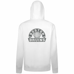 Boston Bruins Levelwear Podium Chenille Logo Full-Zip Hoodie - White | US 203561171