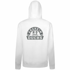 Anaheim Ducks Levelwear Podium Banner Arch Full-Zip Hoodie - White | US 203561176