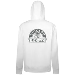 Chicago Blackhawks Levelwear Podium Banner Arch Full-Zip Hoodie - White | US 203561179
