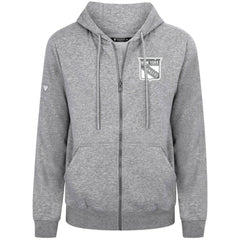New York Rangers Levelwear Podium Banner Arch Full-Zip Hoodie - Gray | US 203561191