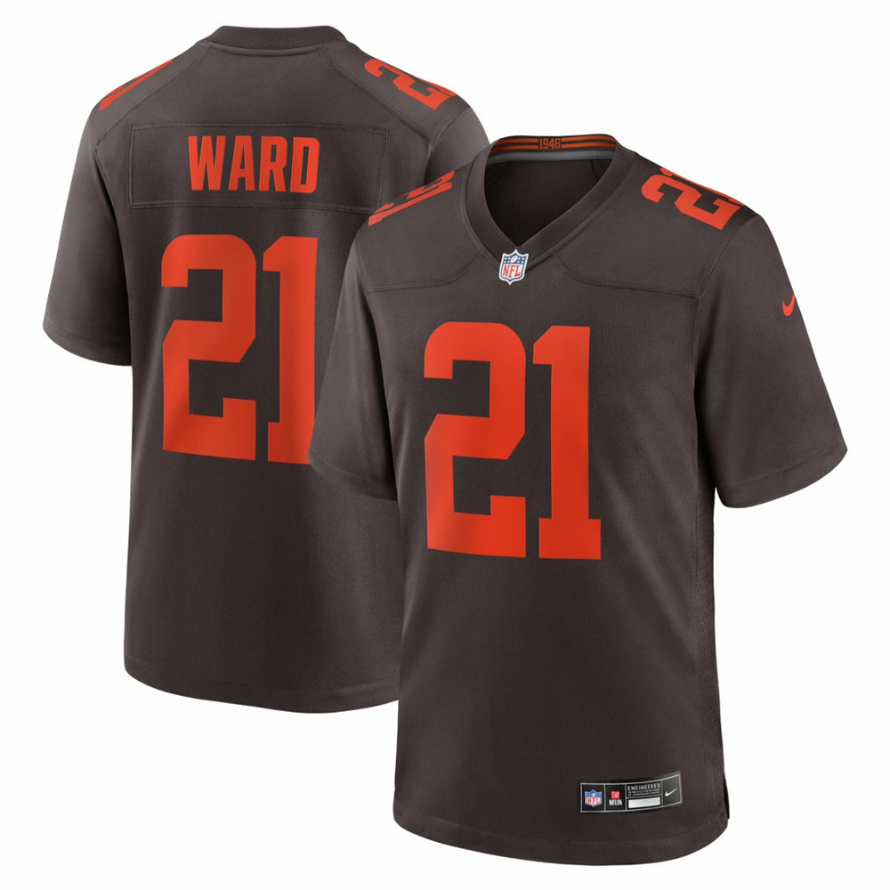 Denzel Ward Cleveland Browns Alpha Dawg Game Jersey - Brown Jerseys