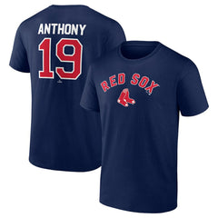 Roman Anthony Boston Red Sox Winning Streak Name & Number T-Shirt - Navy T-shirts