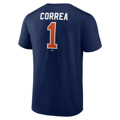 Carlos Correa Houston Astros Winning Streak Name & Number T-Shirt - Navy T-shirts