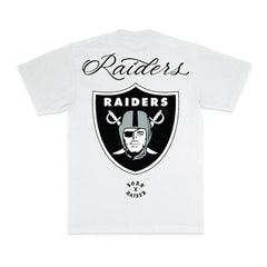 Las Vegas Raiders Born x Raised Unisex Fine Line T-Shirt - White T-shirts