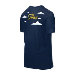 Atlanta Braves New Era MLB x Simpsons 2026 Collab Clouds T-Shirt - Navy T-shirts