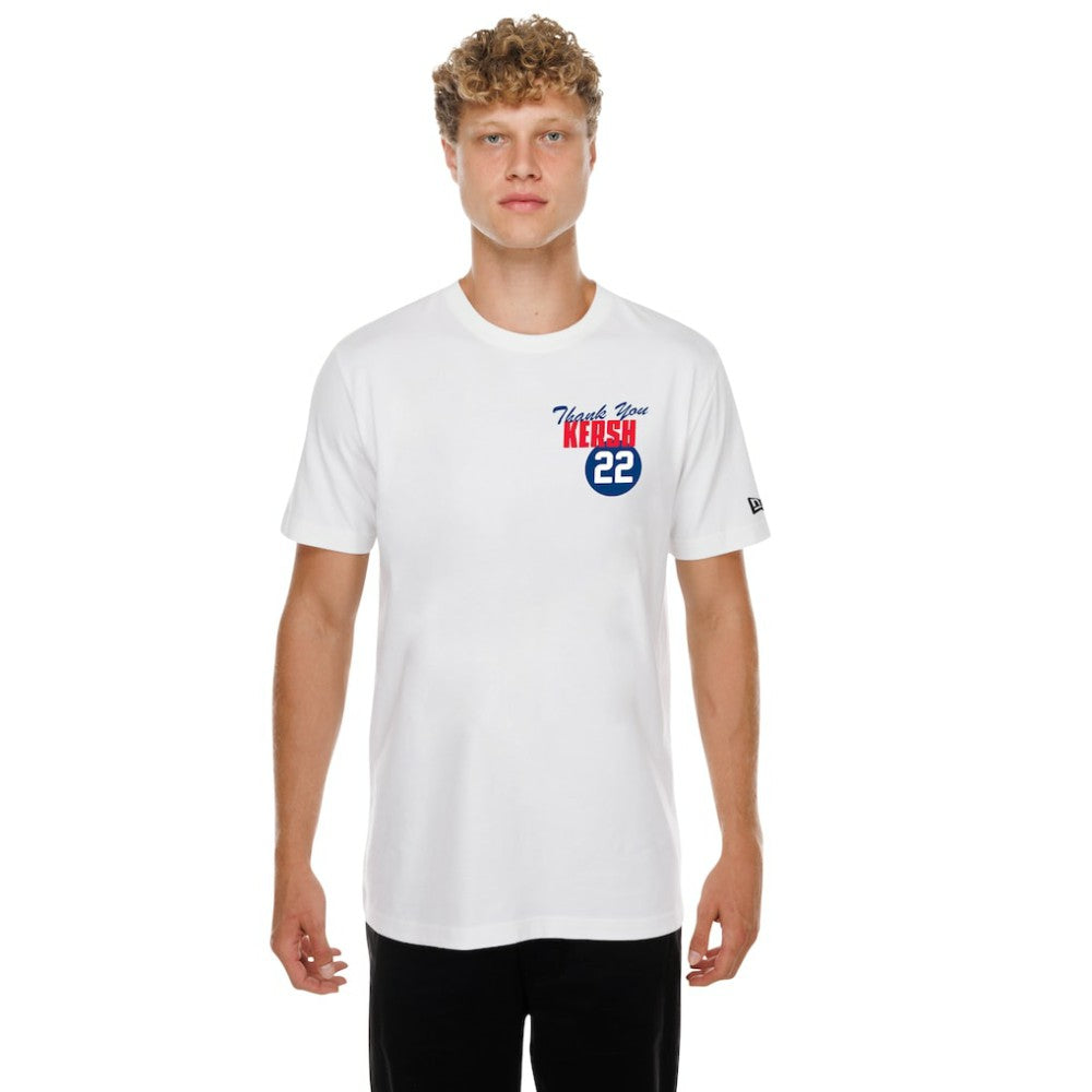 Clayton Kershaw Los Angeles Dodgers New Era Thank You Kersh T-Shirt - White T-shirts