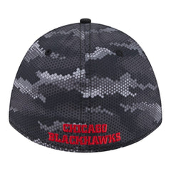 Chicago Blackhawks New Era Zero Dark 39THIRTY Flex Hat - Black | US 203577223