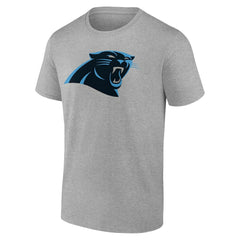 Carolina Panthers Team Authentic Personalized Name & Number T-Shirt - Gray T-shirts