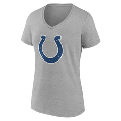 Indianapolis Colts Women's Team Authentic Personalized Name & Number V-Neck T-Shirt - Gray T-shirts