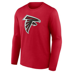 Atlanta Falcons Team Authentic Personalized Name & Number Long Sleeve T-Shirt - Red T-shirts