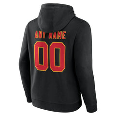 Kansas City Chiefs Team Authentic Personalized Name & Number Hoodie - Black Hoodies