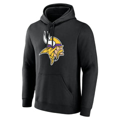 Minnesota Vikings Team Authentic Personalized Name & Number Hoodie - Black Hoodies