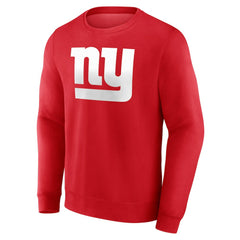 New York Giants Team Authentic Personalized Name & Number Sweatshirt - Red Sweatshirts