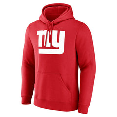 New York Giants Team Authentic Personalized Name & Number Hoodie - Red Hoodies