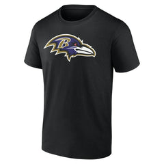 Baltimore Ravens Team Authentic Personalized Name & Number T-Shirt - Black T-shirts