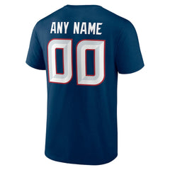 Houston Texans Team Authentic Personalized Name & Number T-Shirt - Navy T-shirts