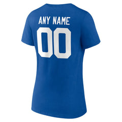 Indianapolis Colts Women's Team Authentic Personalized Name & Number V-Neck T-Shirt - Royal T-shirts