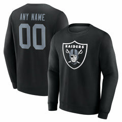 Las Vegas Raiders Team Authentic Personalized Name & Number Sweatshirt - Black Sweatshirts