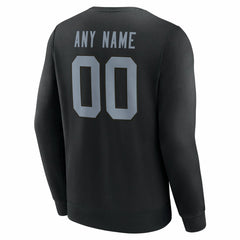Las Vegas Raiders Team Authentic Personalized Name & Number Sweatshirt - Black Sweatshirts