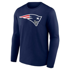 New England Patriots Team Authentic Personalized Name & Number Long Sleeve T-Shirt - Navy T-shirts