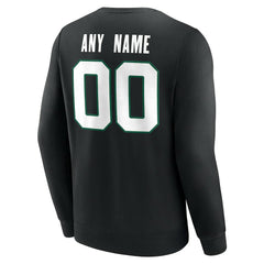 New York Jets Team Authentic Personalized Name & Number Sweatshirt - Black Sweatshirts