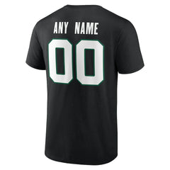 New York Jets Team Authentic Personalized Name & Number T-Shirt - Black T-shirts