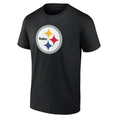 Pittsburgh Steelers Team Authentic Personalized Name & Number T-Shirt - Black T-shirts