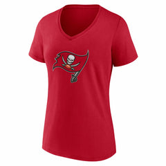 Tampa Bay Buccaneers Women's Team Authentic Personalized Name & Number V-Neck T-Shirt - Red T-shirts