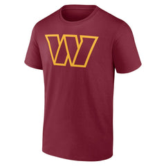 Washington Commanders Team Authentic Personalized Name & Number T-Shirt - Burgundy T-shirts