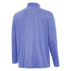 Los Angeles Dodgers Antigua Back-to-Back World Series Champions Hunk Quarter-Zip Pullover - Heather Royal Pullover