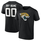 Jacksonville Jaguars Big & Tall Team Authentic Custom T-Shirt - Black T-shirts