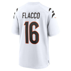 Joe Flacco Cincinnati Bengals Game Jersey - White Jerseys