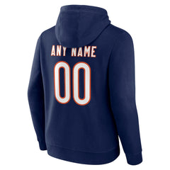 Chicago Bears Big & Tall Team Authentic Custom Hoodie - Navy Hoodies