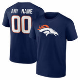 Denver Broncos Big & Tall Team Authentic Custom T-Shirt - Navy T-shirts