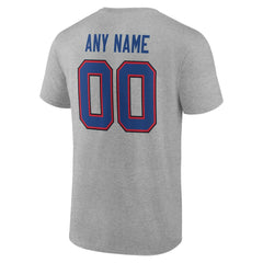 Buffalo Bills Big & Tall Team Authentic Custom T-Shirt - Gray T-shirts
