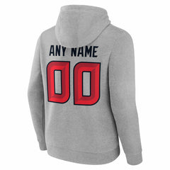 Houston Texans Big & Tall Team Authentic Custom Hoodie - Gray Hoodies