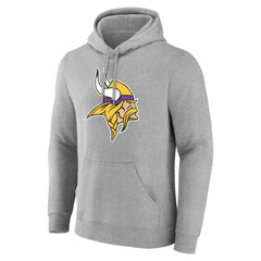 Minnesota Vikings Big & Tall Team Authentic Custom Hoodie - Gray Hoodies