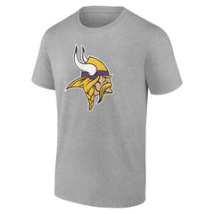Minnesota Vikings Big & Tall Team Authentic Custom T-Shirt - Gray T-shirts